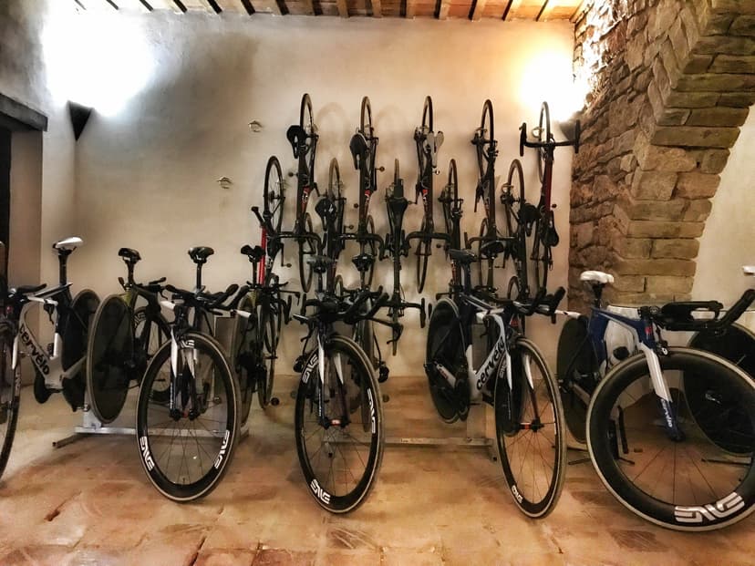 Bike room at Hotel Mas Pelegrí