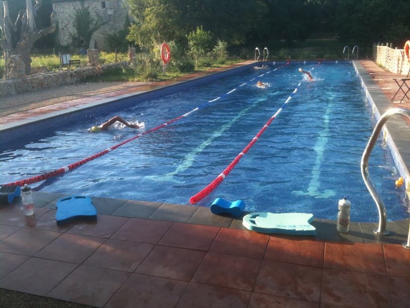 The 25-metre pool at Hotel Mas Pelegrí