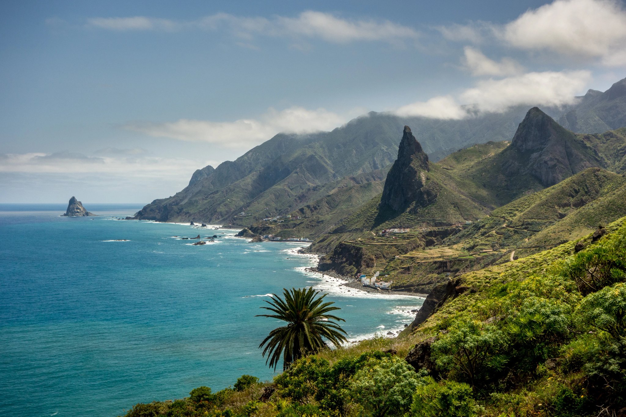 Noordkust van Tenerife, het grootste van de Canarische Eilanden