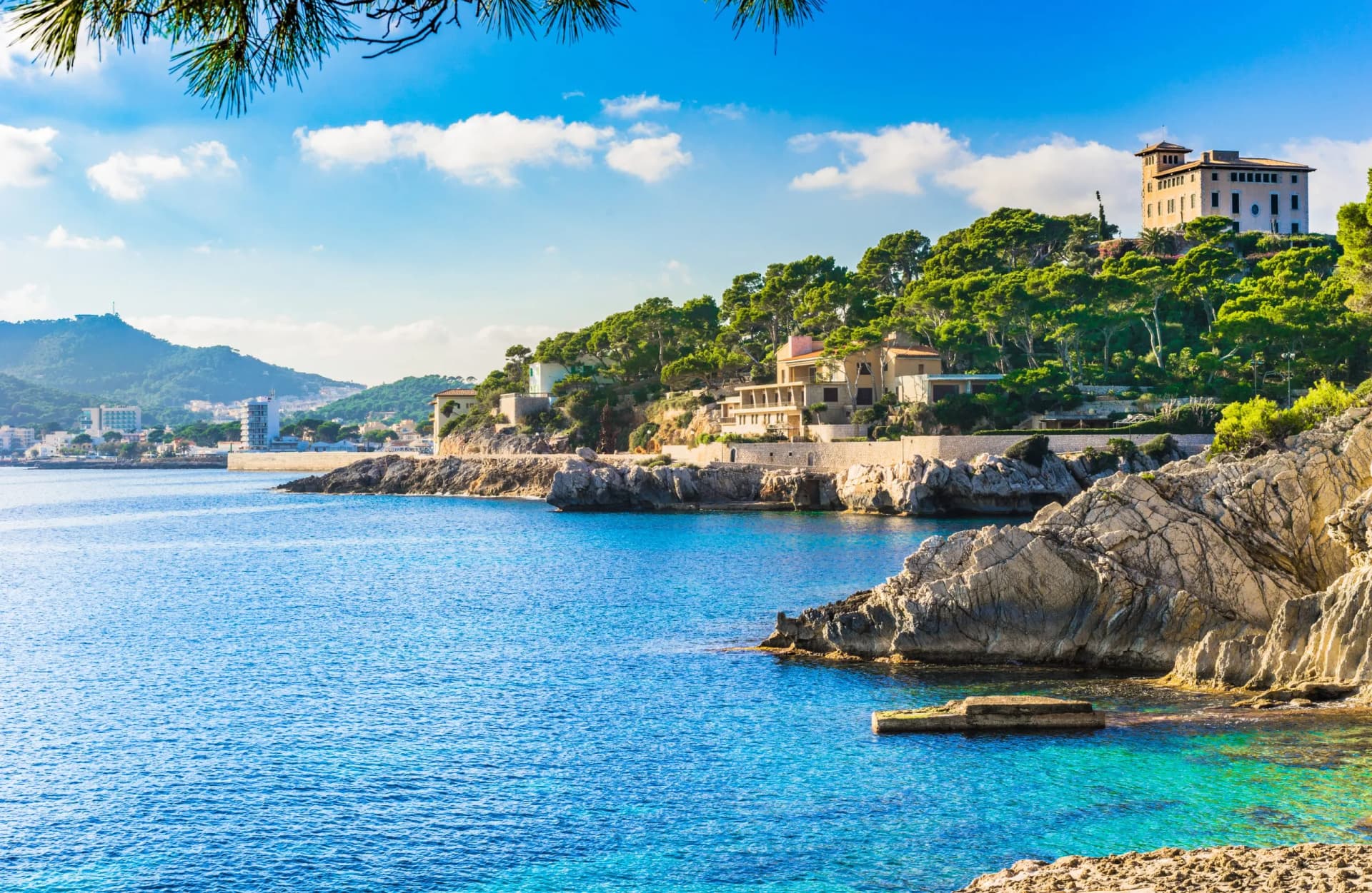 Seaside of Cala Ratjada Majorca Spain