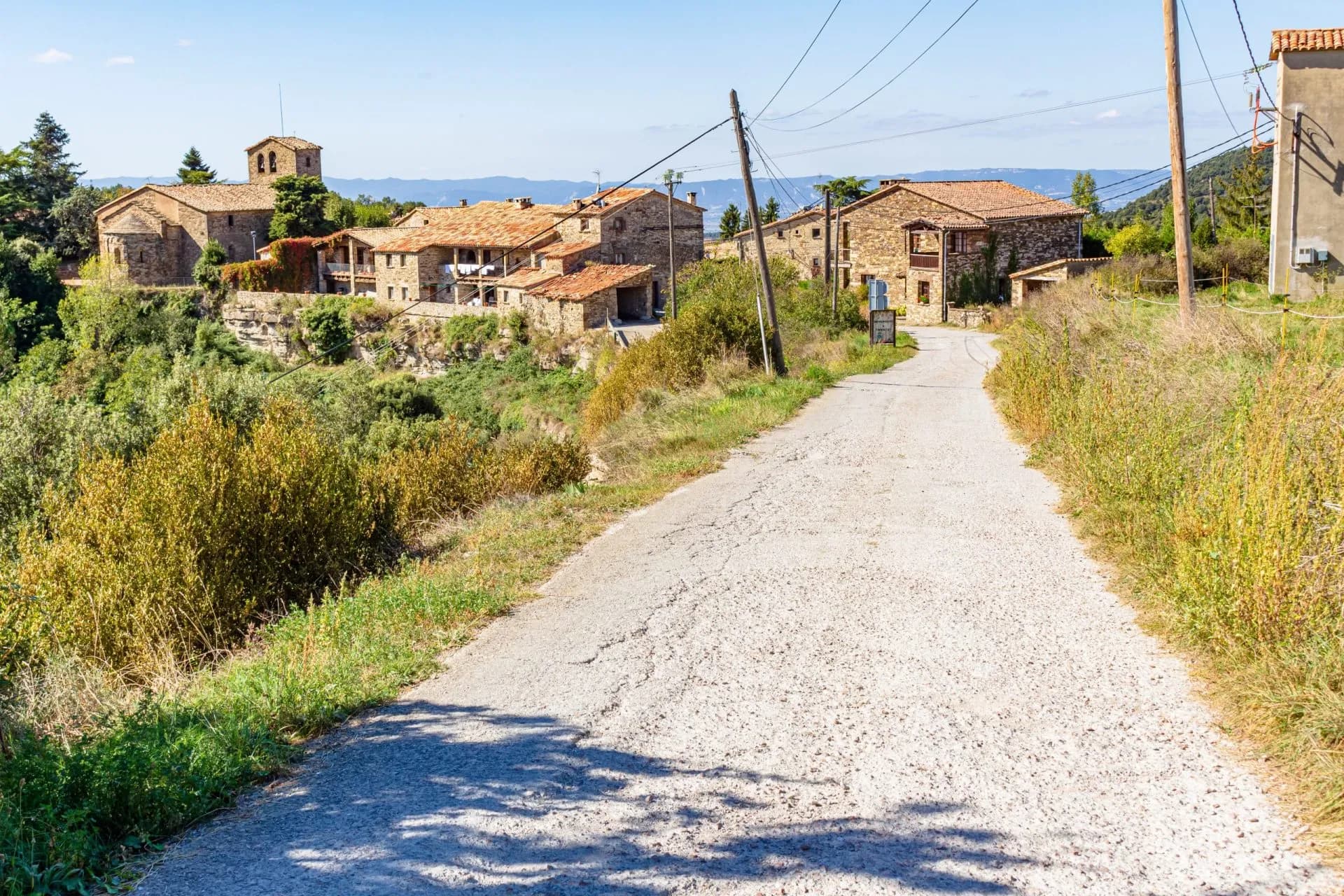 Overview of the village of Tavertet