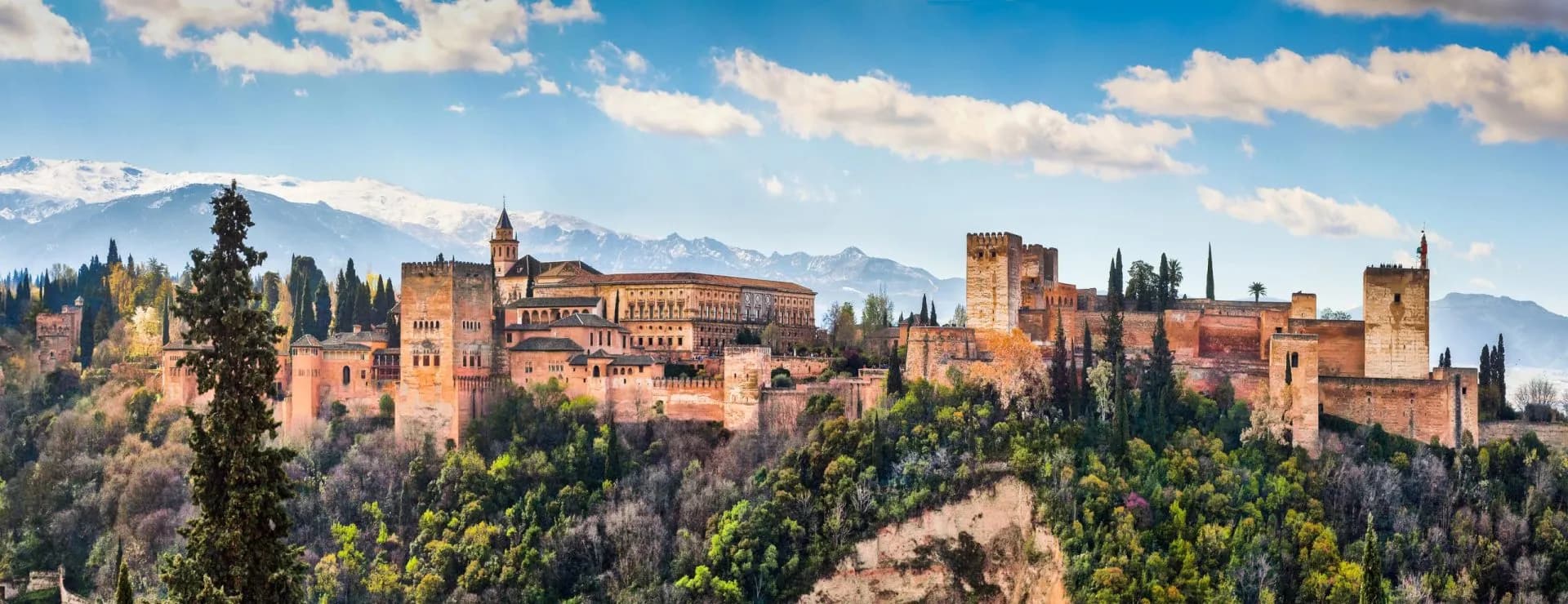 Famous Alhambra in Granada, Andalusia, Spain