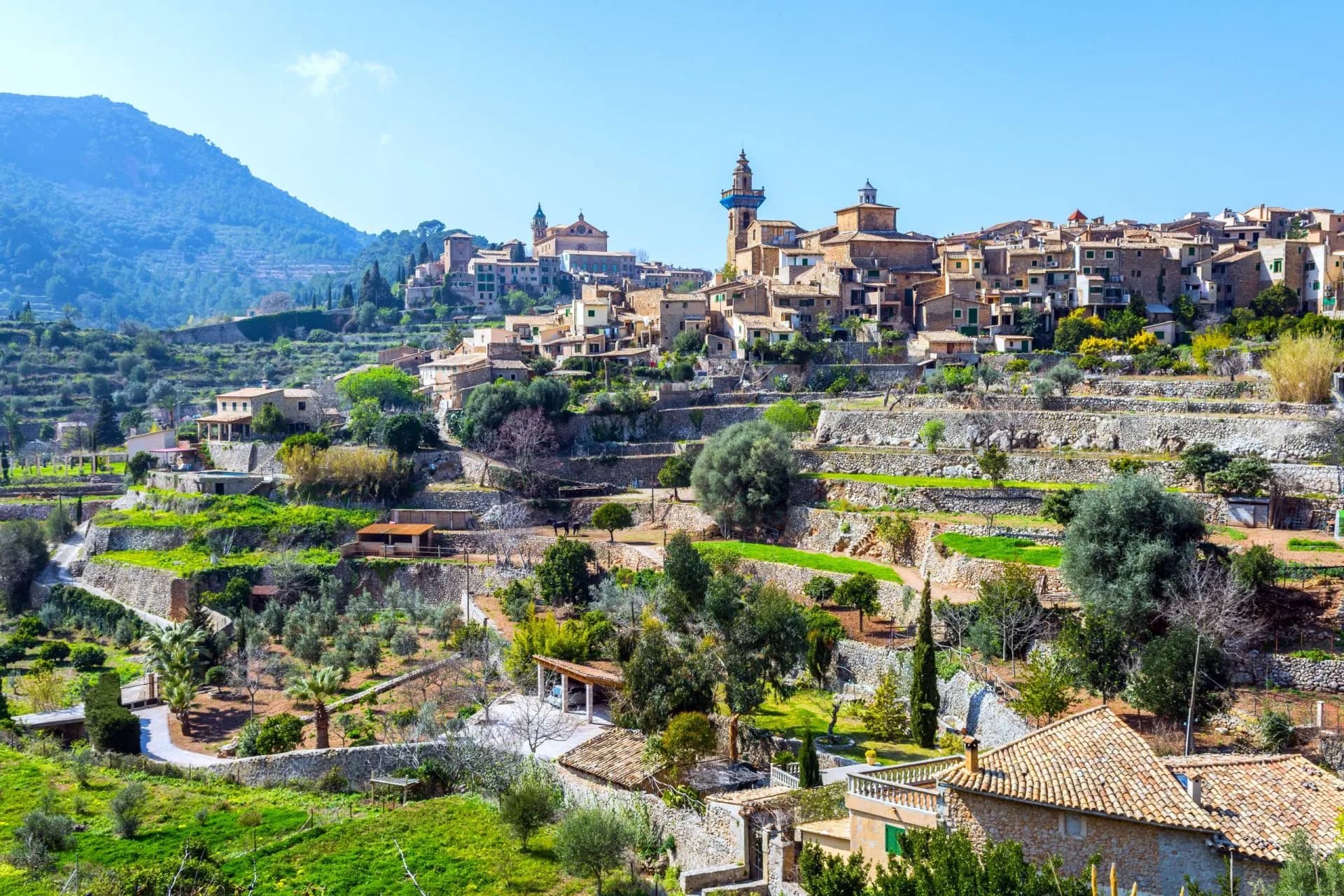 Valldemossa panoramic view, Mallorca, spain