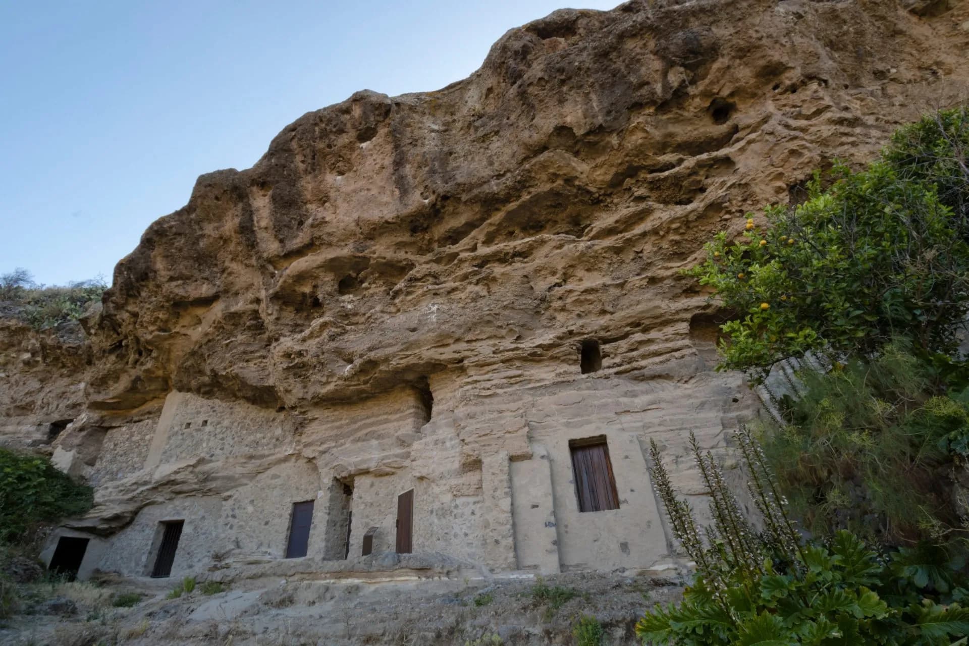 Cuevas de Risco Caído en la isla de Gran Canaria, España