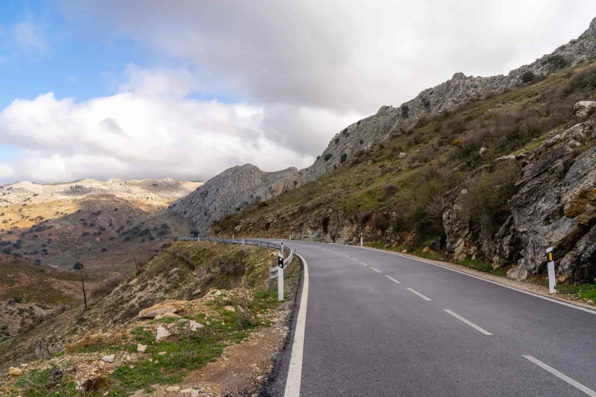 mountain road in the Sierra de las Nieves
