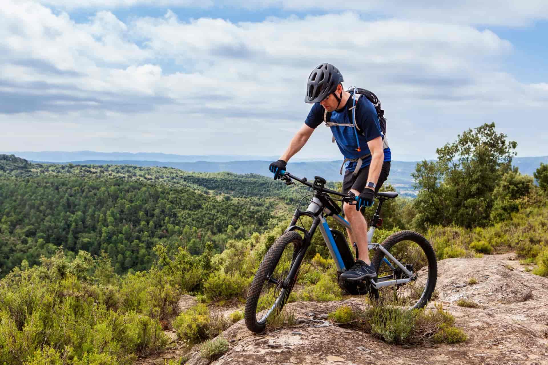 Male mountain biker catalonia