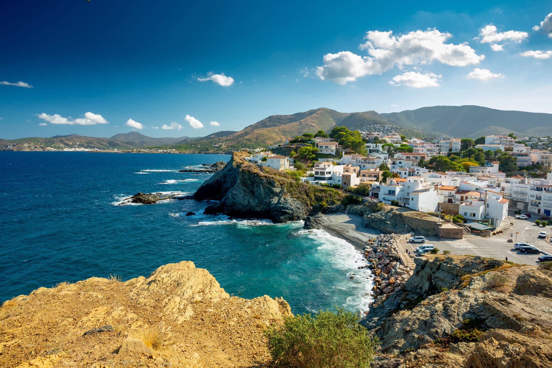 Llanca to El port de la Selva trail on the Mediterranean shore of Catalonia, Spain