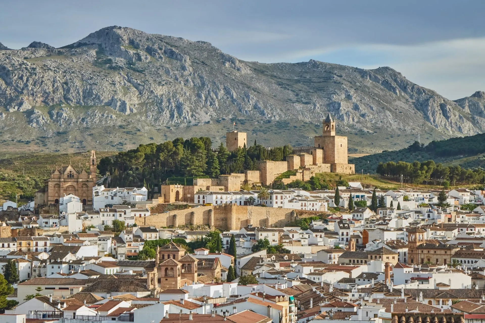 Byn Antequera i Malaga, Spanien