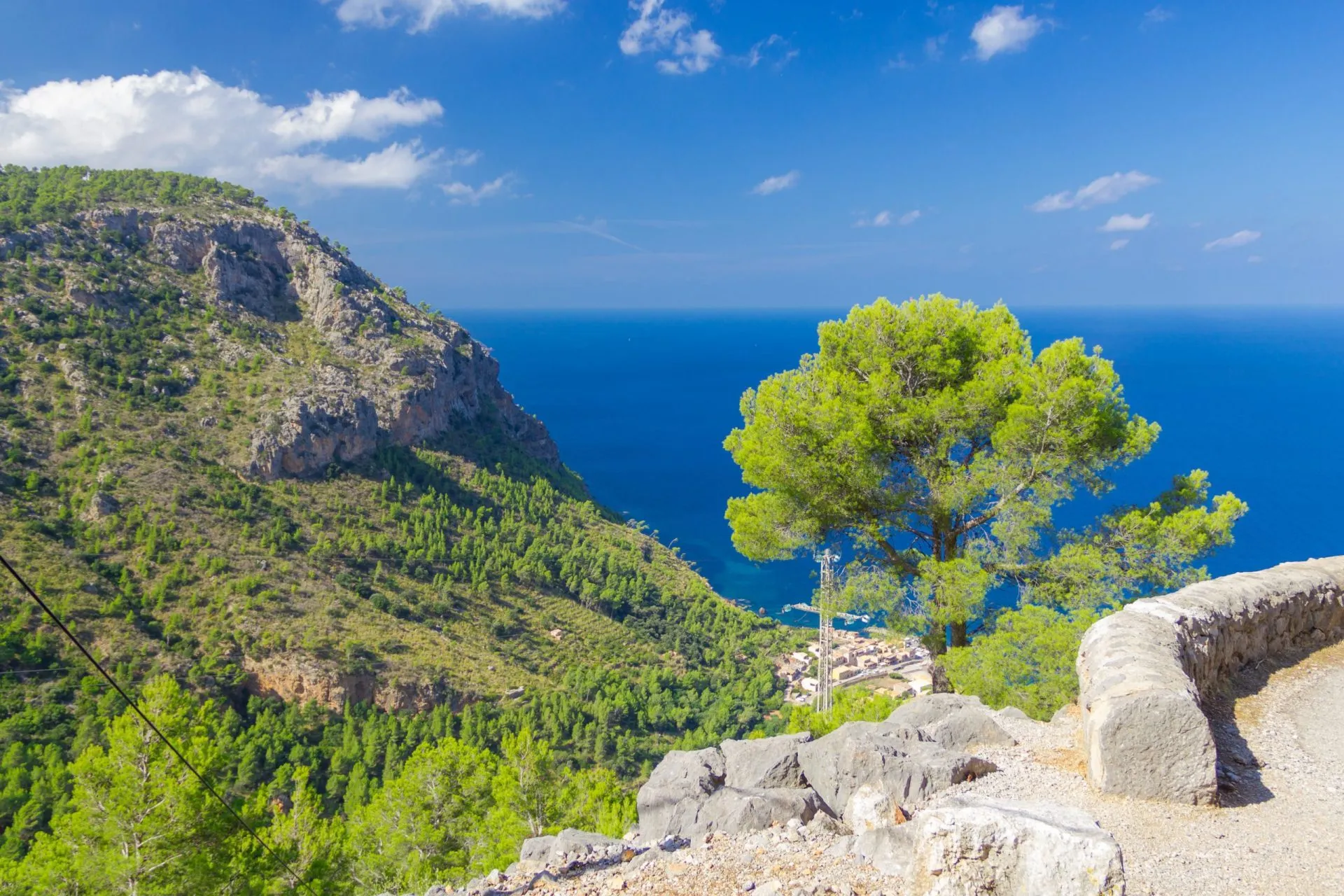 Vacker utsikt över Sierra de Tramuntana, Mallorca, Spanien