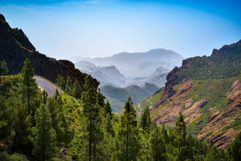 Bjerglandskab på øen Gran Canaria, Spanien