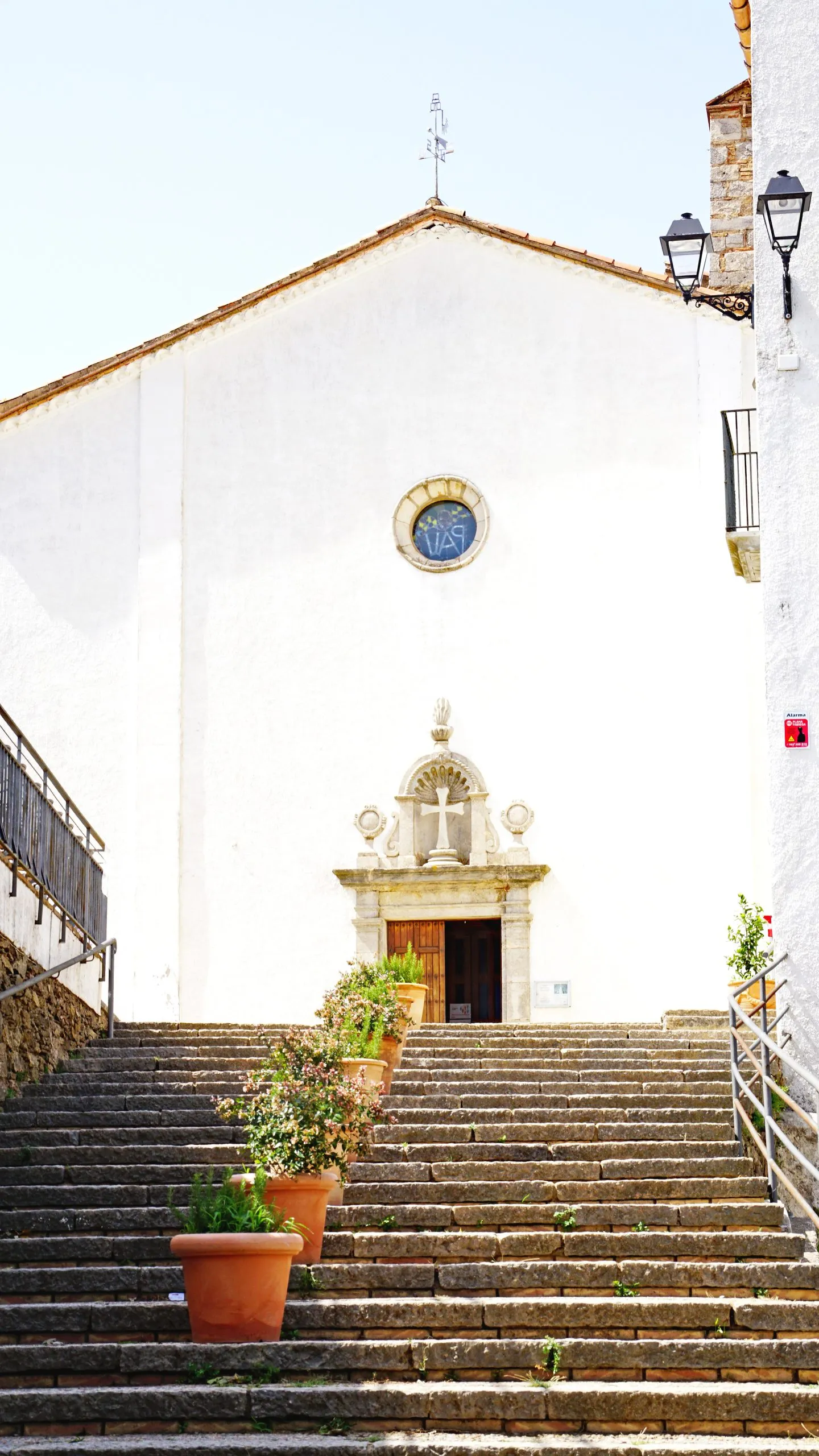 Santuario de los Ángeles, Els Angels, Cima de Puig Alt, Sant Marti Vell, Girona, Katalonien, España, Europa